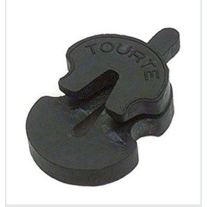 Sordin til viola, violinformet, bld gummi<br>