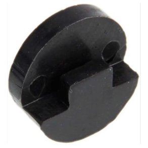 Sordin til violin, rund, hrd gummi<br>