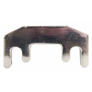 Hotelsordin, vesordin i metal til violin, forniklet. <br>