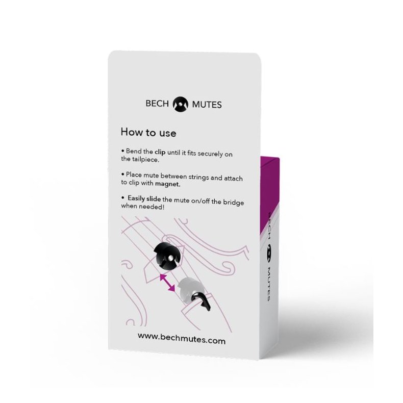 Bech sordin til violin/viola, magnetisk