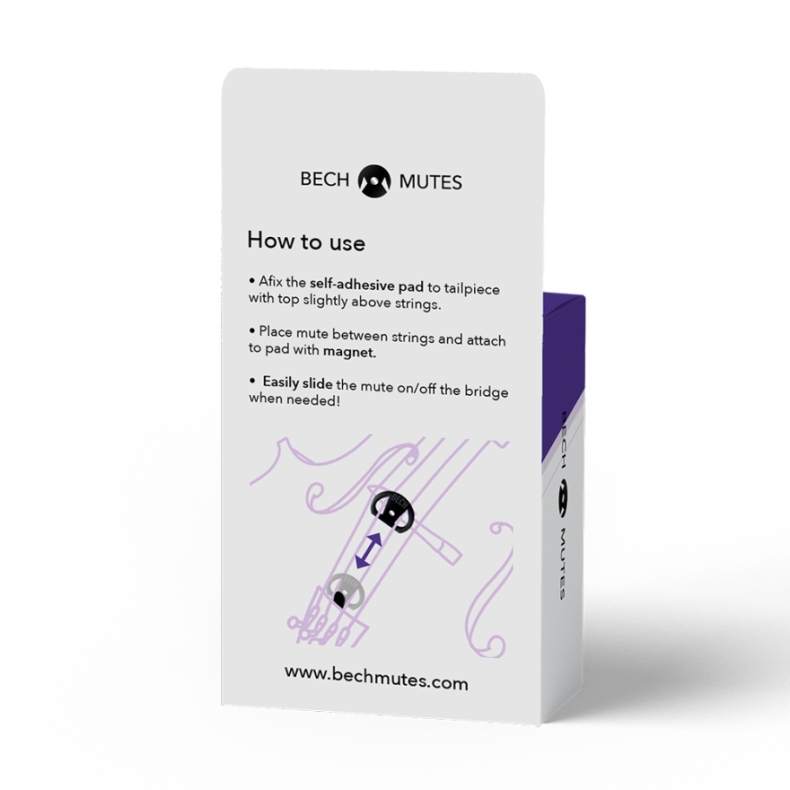 Bech sordin til cello, magnetisk
