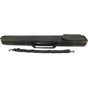 Etui til 1 basbue, tysk , sort nylon betrk med lille lomme