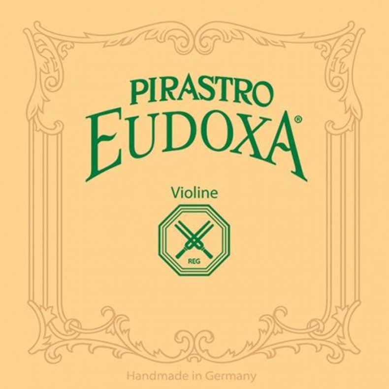Pirastro Eudoxa Violin st med lkke, medium<br>E-streng ikke omspundet