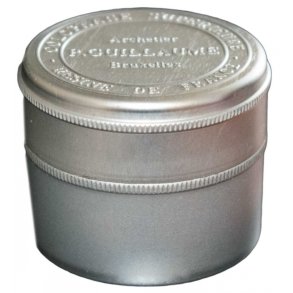 Guillaume harpiks i aluminiums-beholder til violin/viola/cello <br> (ske + 1 styk harpiks)