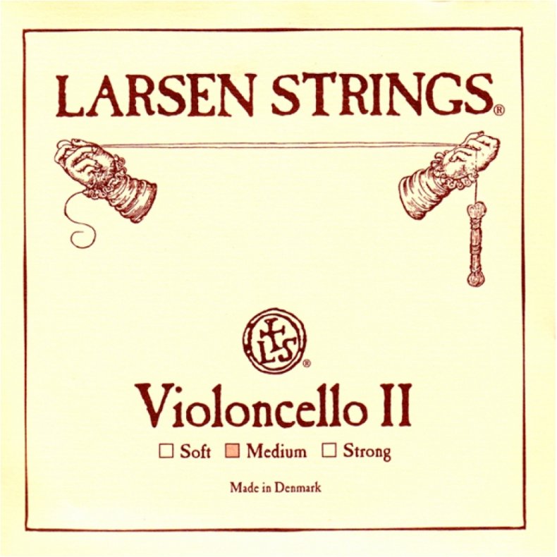 Larsen Cello D-streng, chromstl