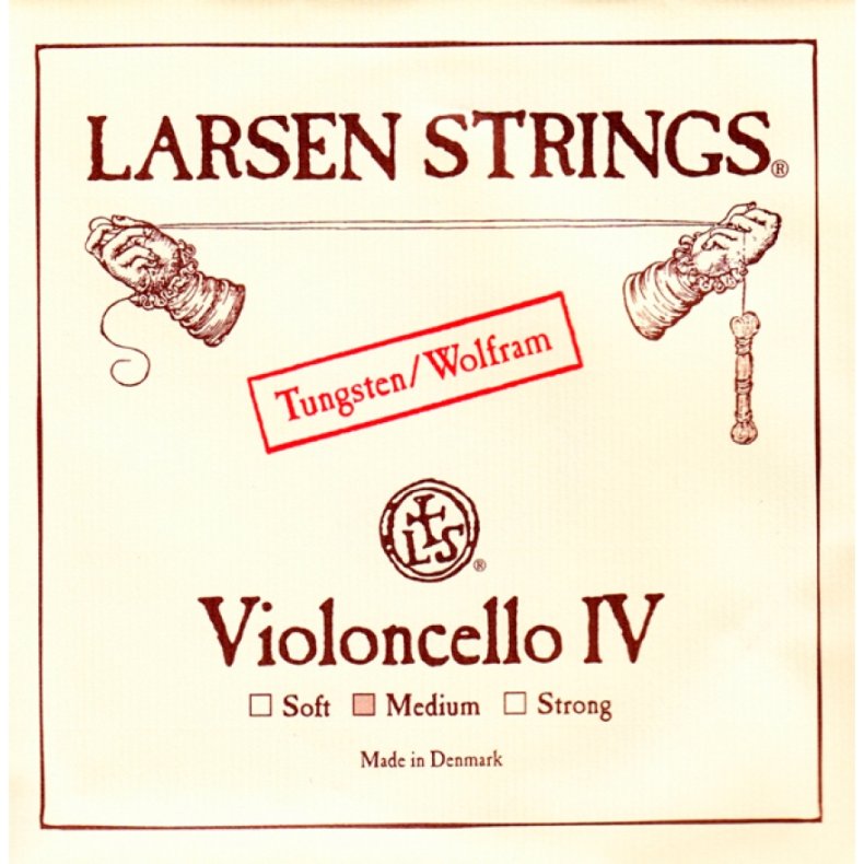 Larsen Cello C-streng, chromstl kerne, wolfram omspundet
