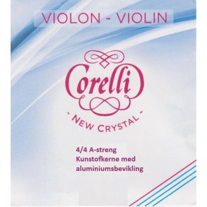 Corelli Crystal, Violin A-streng, 4/4, Kunststofkerne med aluminiumsbevikling