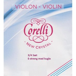 Corelli Crystal, Violin ST, 3/4, E med kugle, Medium <br>(S002+S005+S008+S011)