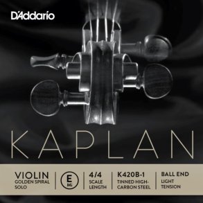 <br>Kaplan Violin Golden Spiral Solo, E streng med kugle<br>