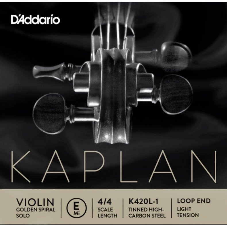<br>Kaplan Violin Golden Spiral Solo, E streng med lkke<br>