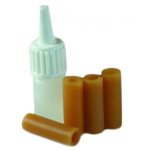 Reservedele: 4 stk nye gummif�dder og montageolie til<br> Wolf skulderst�tte<br>