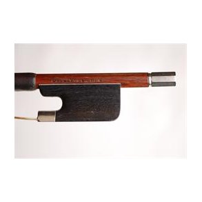 Nikkelmonteret violinbue<br>Albert Leicht 